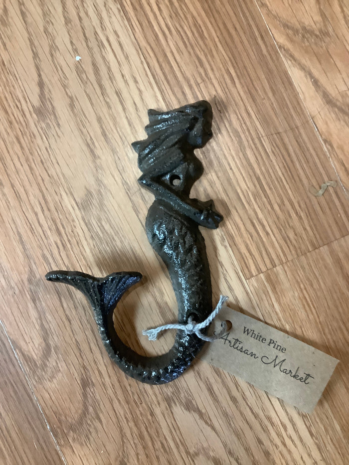 Mermaid cast iron