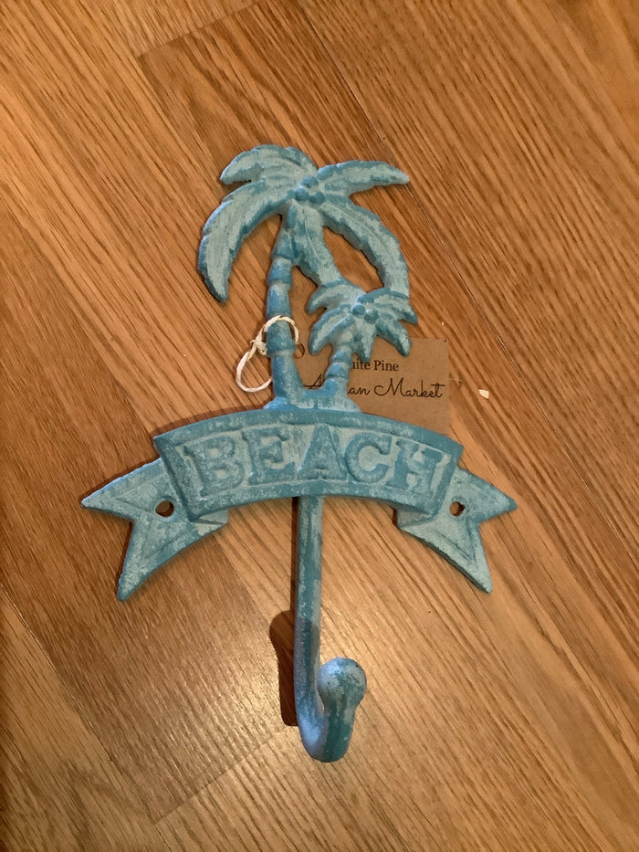 Palm tree beach hook