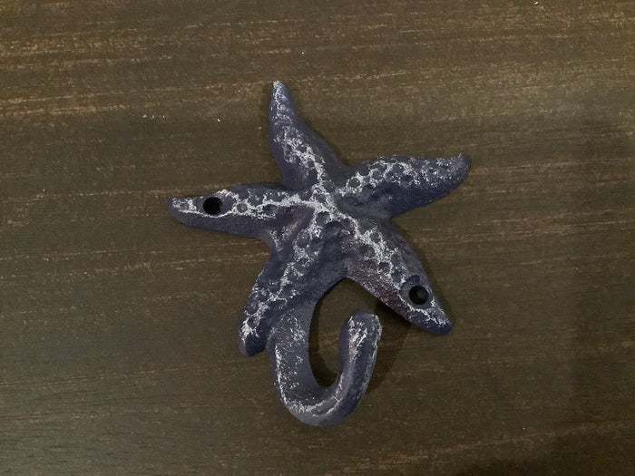 Starfish dark blue 4"