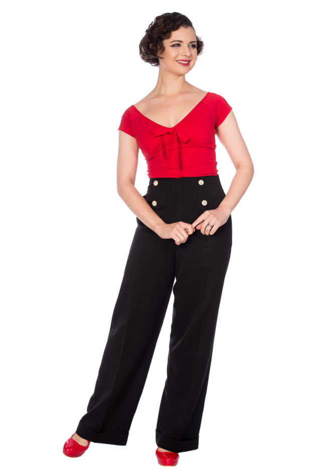 Hose Adventures Ahead, Schwarz, Plus Size