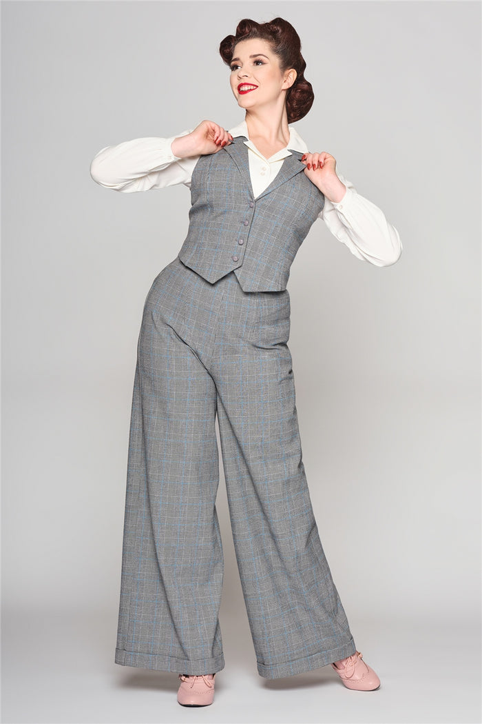 Hose Gerilyn Prince of Wales, Grau