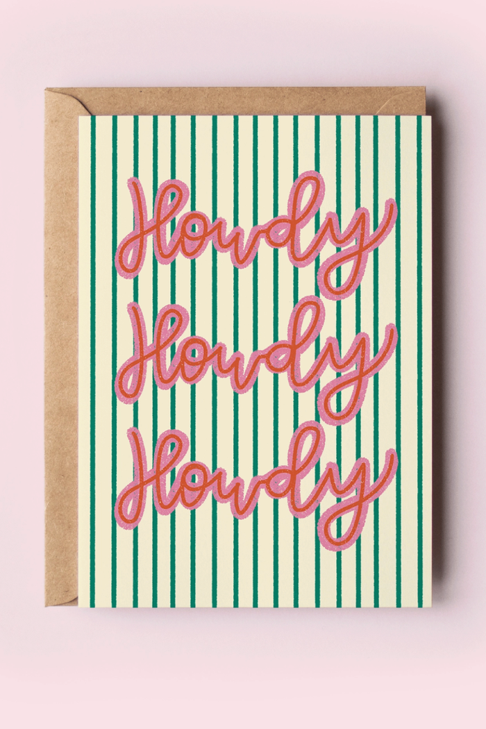 Howdy Greeting Card