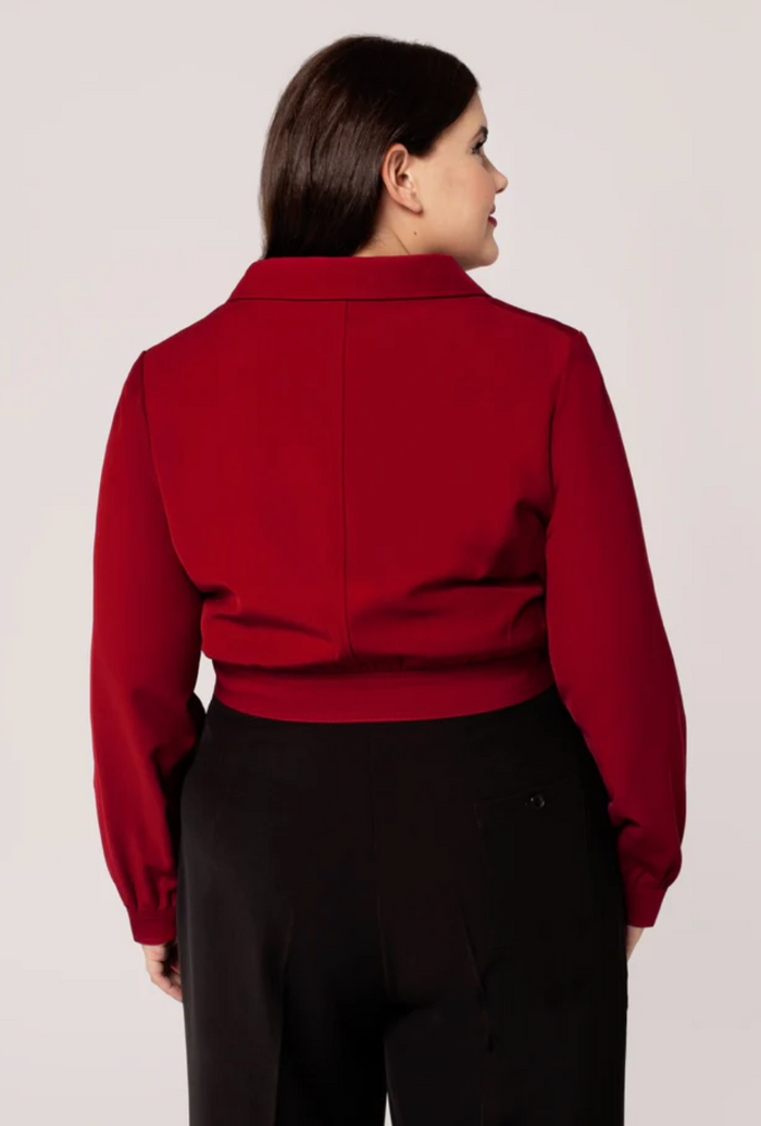 Jacke Ravenwood, Dunkelrot, Plus Size