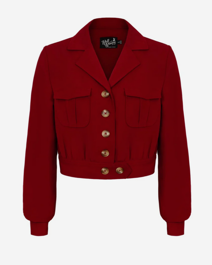 Jacke Ravenwood, Dunkelrot, Plus Size