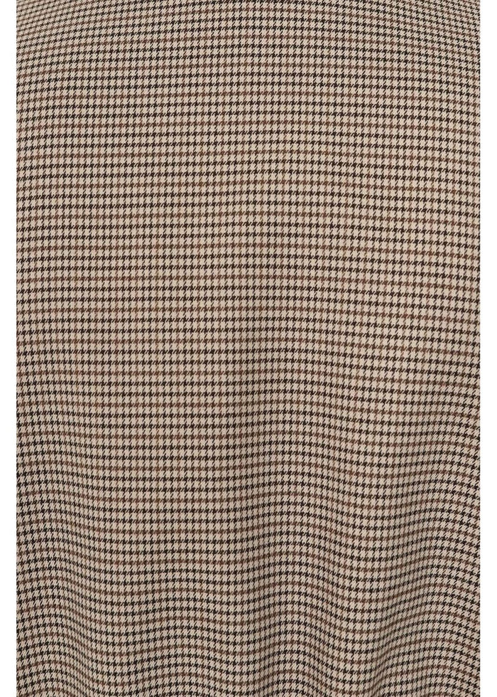 Jacke Robin Houndstooth 40s, Braun, Plus Size
