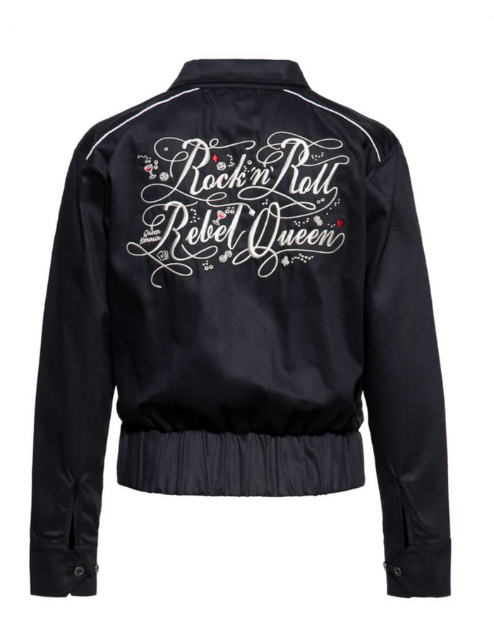 Jacke Rock'n'Roll Rebel Queen, Schwarz, Plus Size