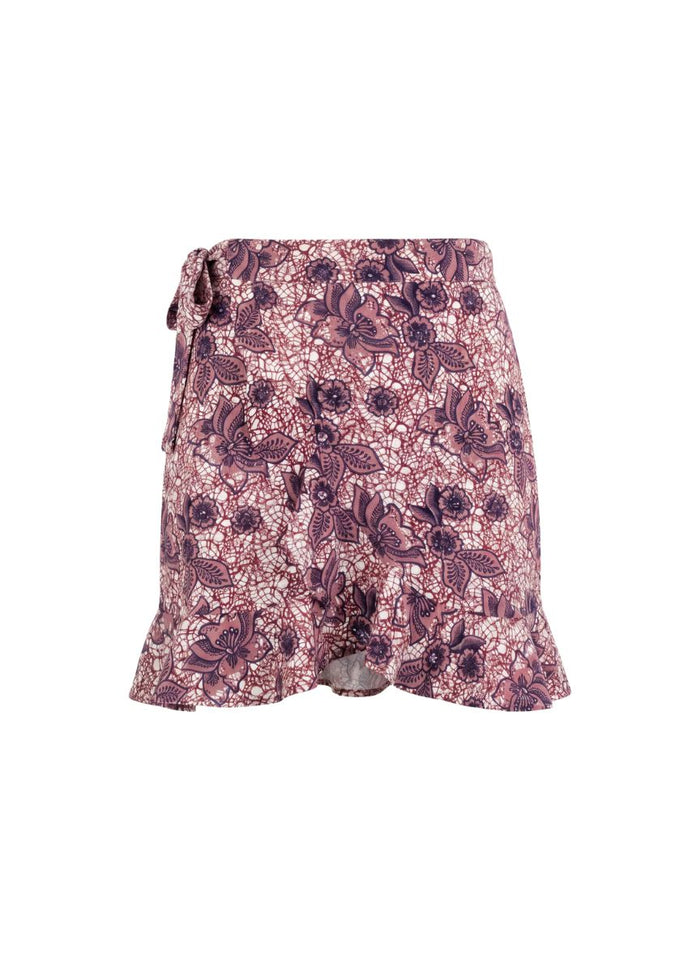 - Jane Mini Skirt Pink Floral Apoella