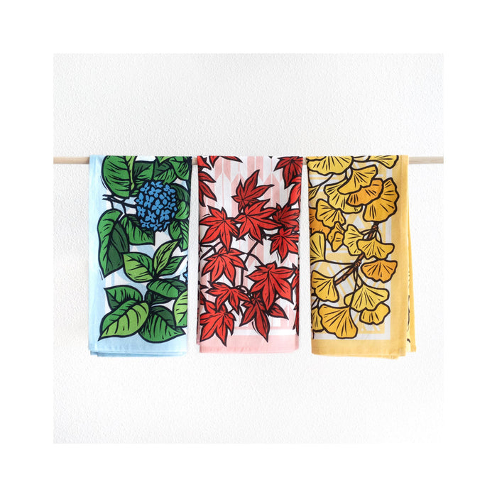 Japanese Maple Kitchen Towel - hanging in grouping