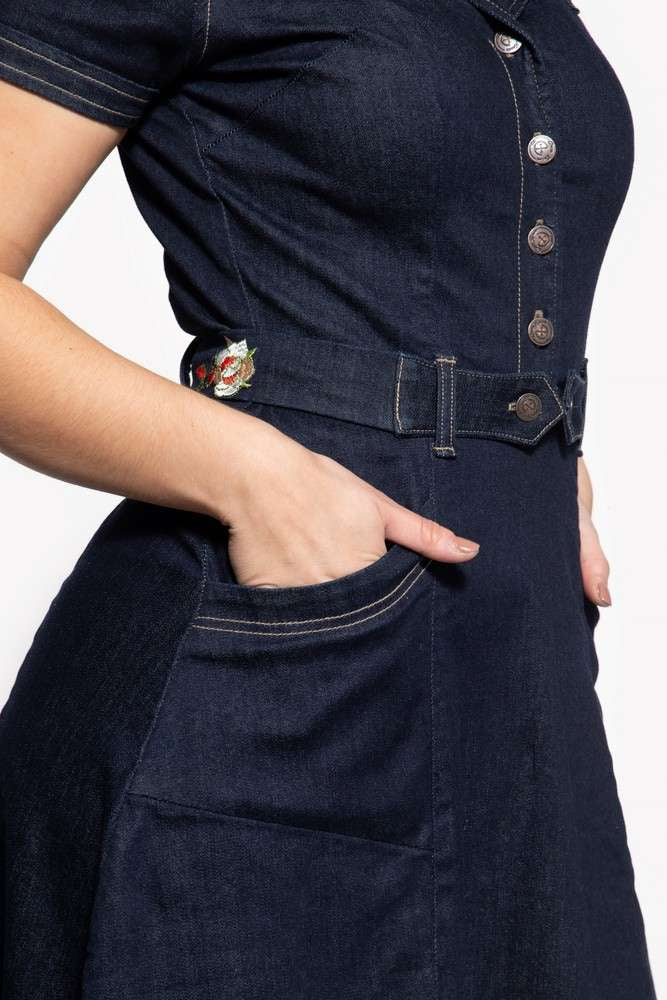 Jeans Swingdress Rosen, Denim