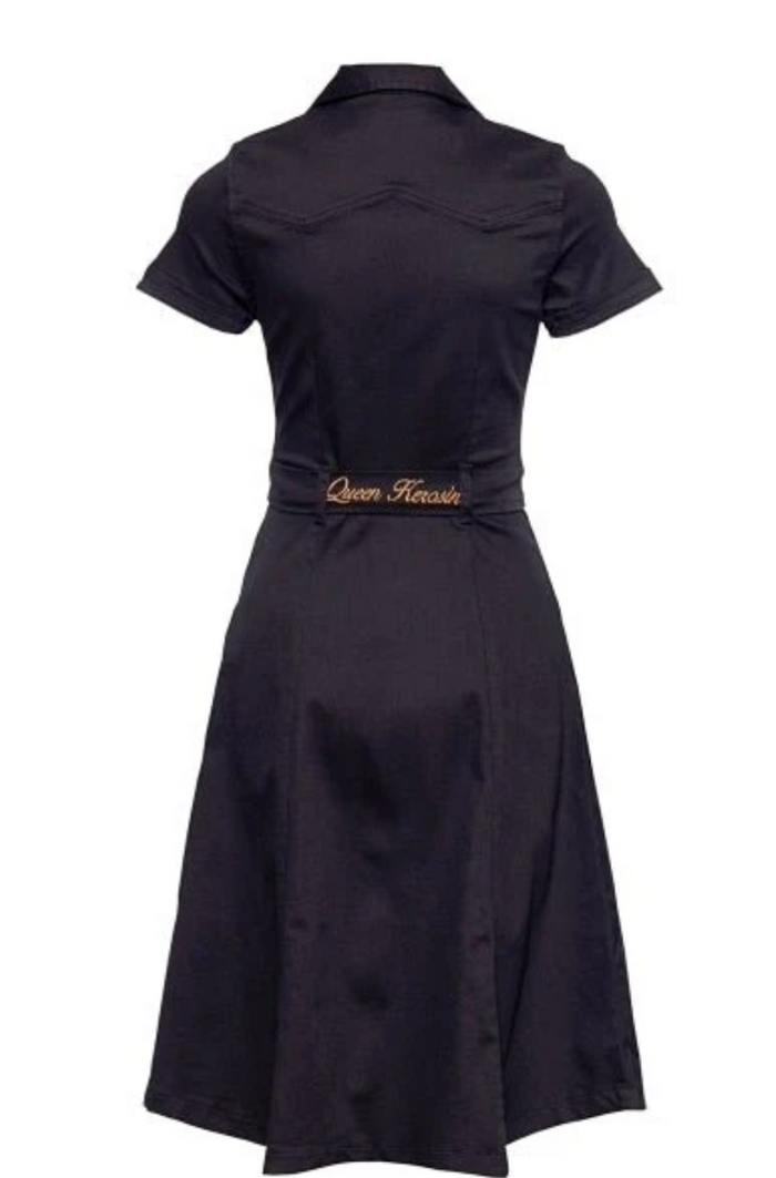 Jeans-Swingkleid Workwear, Schwarz ,Plus Size