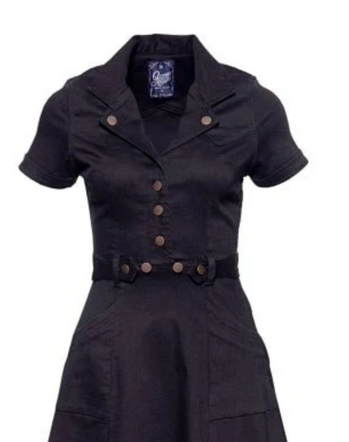 Jeans-Swingkleid Workwear, Schwarz ,Plus Size