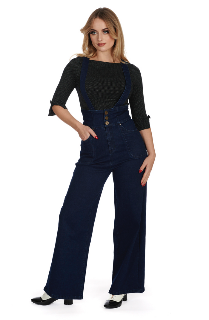 Jeanshose Day Trousers mit abnehmbaren Trägern, Denim, Plus Size