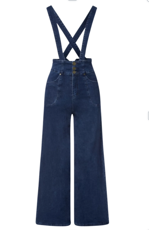Jeanshose Denim Day mit abnehmbaren Trägern, Denim