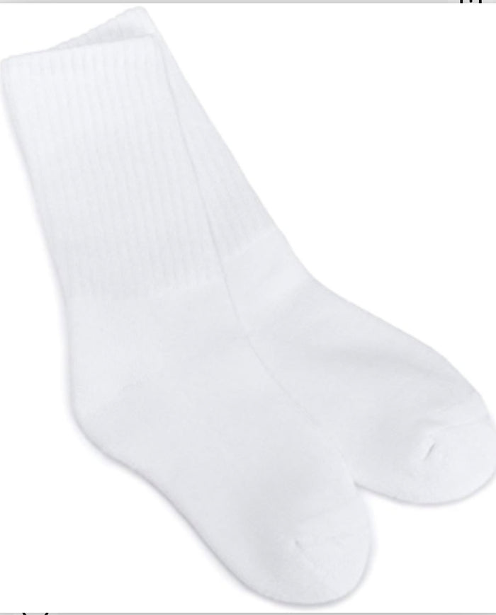 Jefferies Socks Smooth Toe Turn Cuff Socks-White