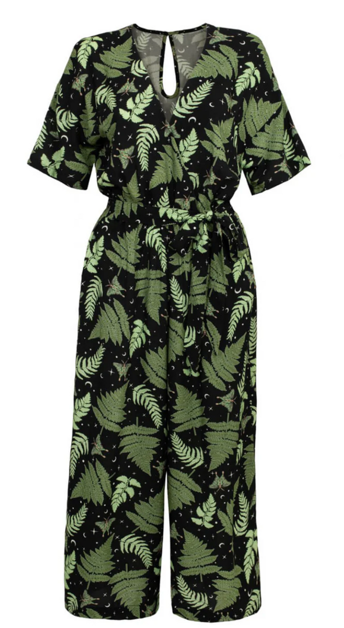 Jumpsuit Gaia, Schwarz-Grün ,Plus Size