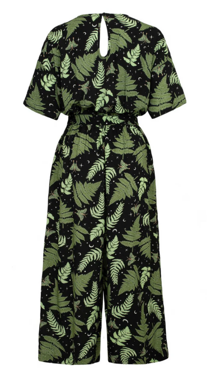 Jumpsuit Gaia, Schwarz-Grün ,Plus Size