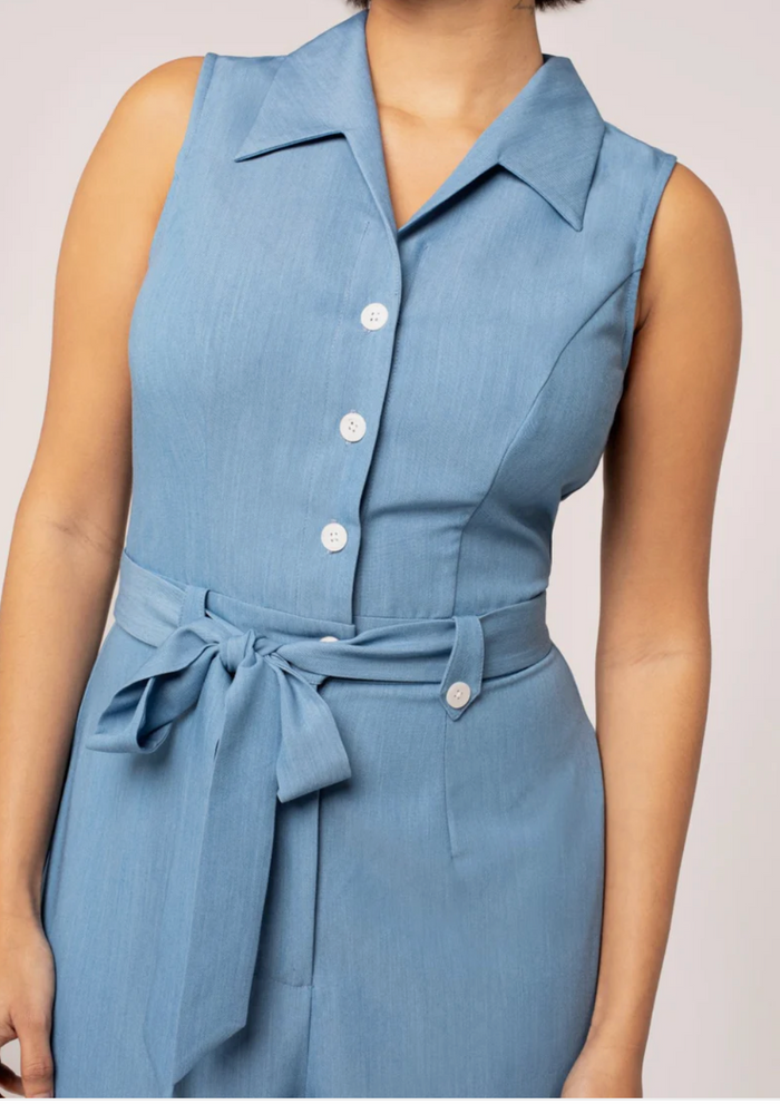 Jumpsuit Rylee 40's , Blau