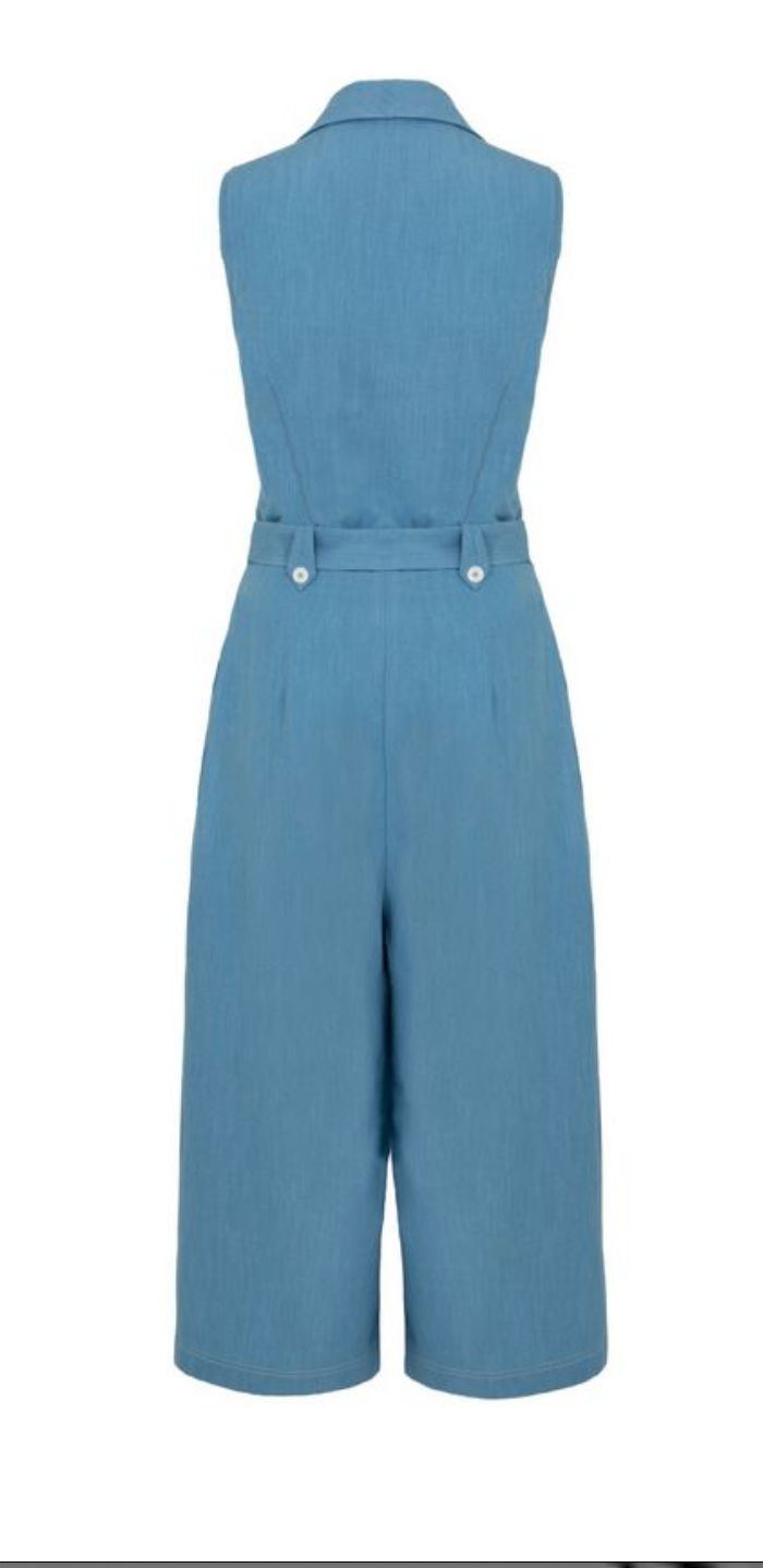 Jumpsuit Rylee,  Blau, Plus Size