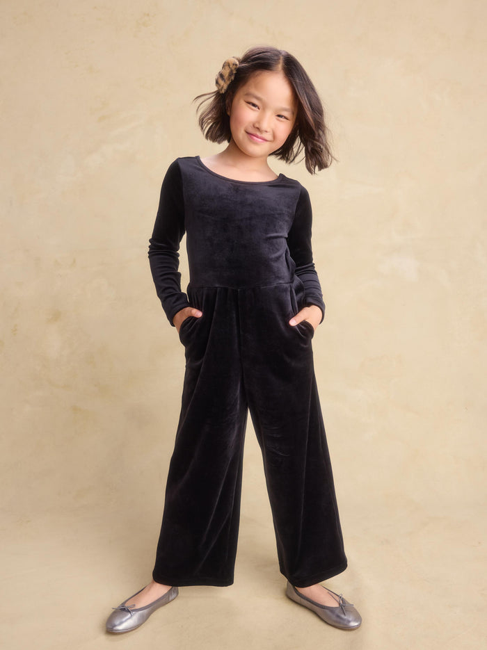Just For Kicks Velour Jumpsuit