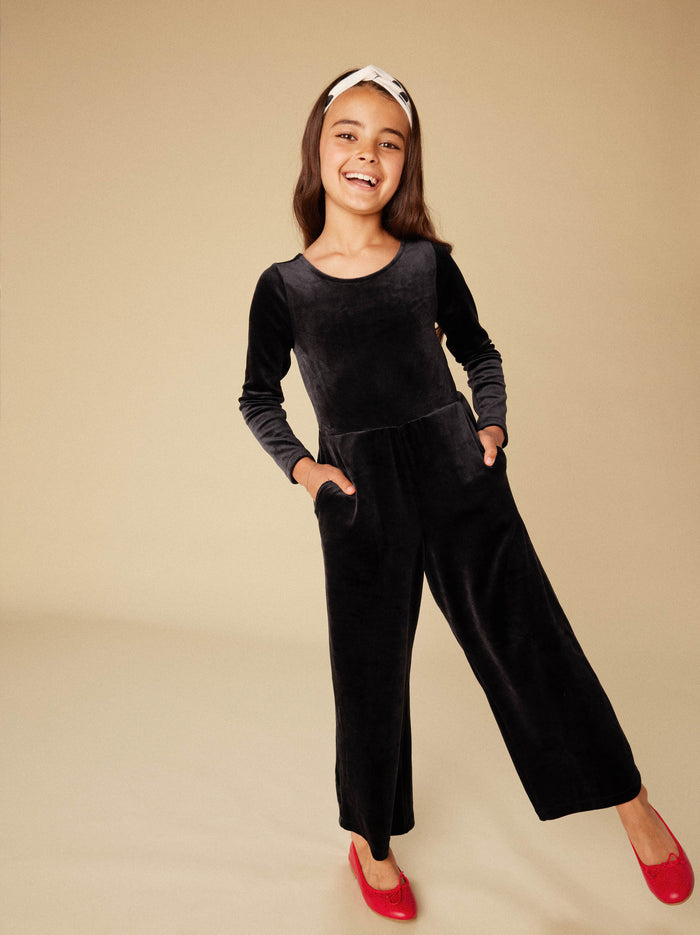 Just For Kicks Velour Jumpsuit