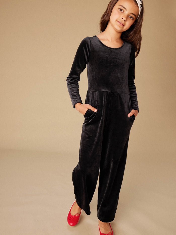 Just For Kicks Velour Jumpsuit