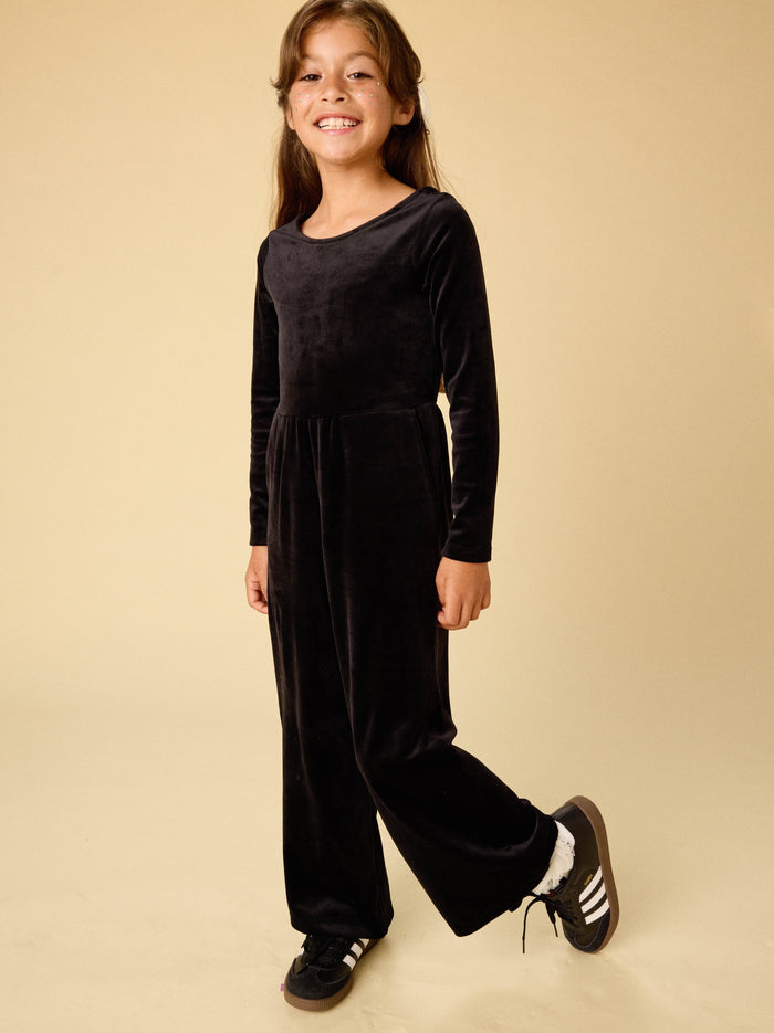 Just For Kicks Velour Jumpsuit