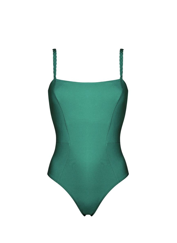 One-Piece Kiohne Karina Braided Trim One Piece Emerald Green Apoella