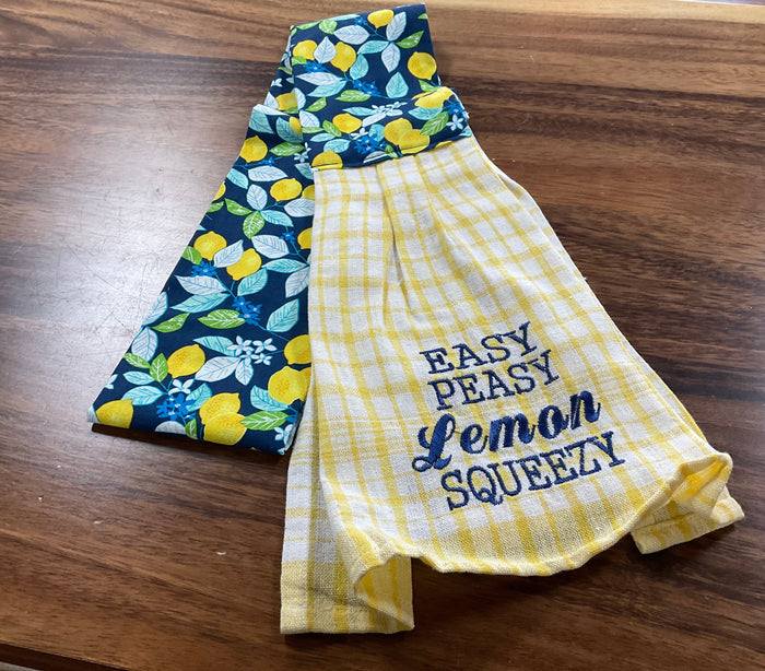 Yellow lemon print