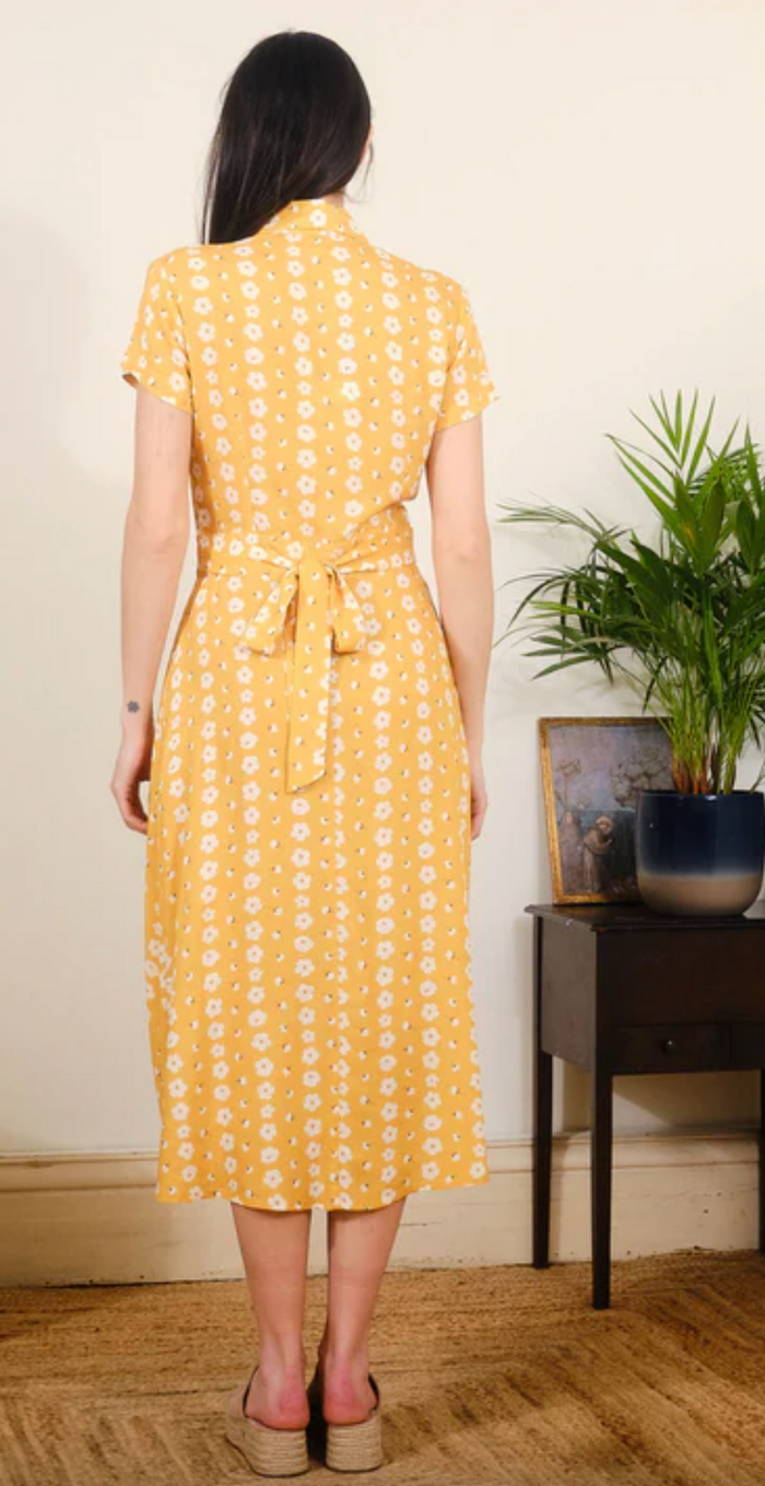 Kleid Jonie Buttercups, Senf, Plus Size