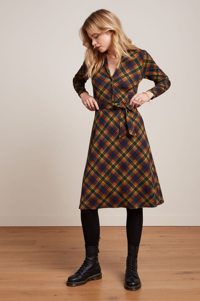 Kleid Lola Bennet, Kariert, Plus Size