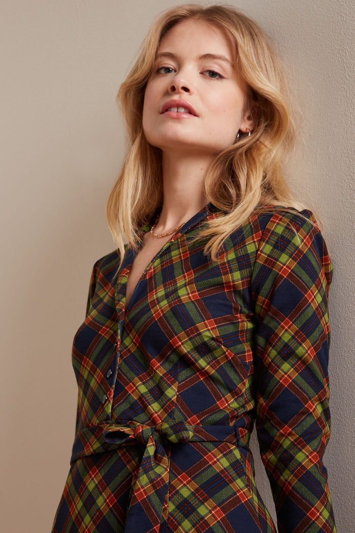 Kleid Lola Bennet, Kariert, Plus Size