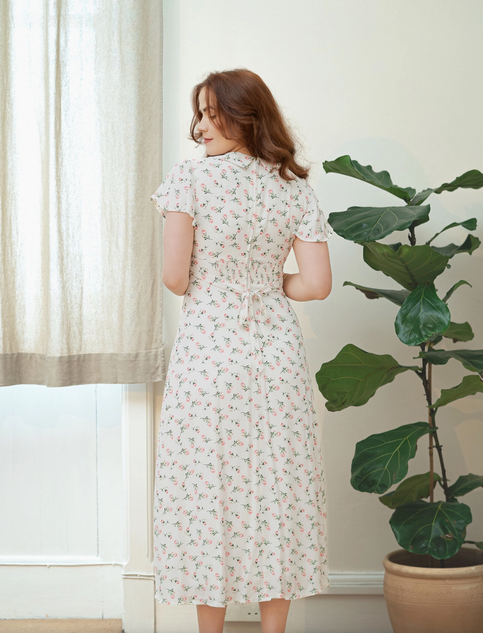 Kleid Salome Rose, Weiß Plus Size