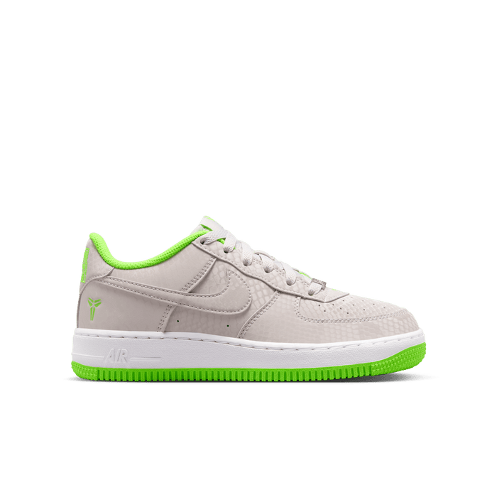 Kobe Bryant x Nike Air Force 1 Low GS Vast Grey Electric Green
