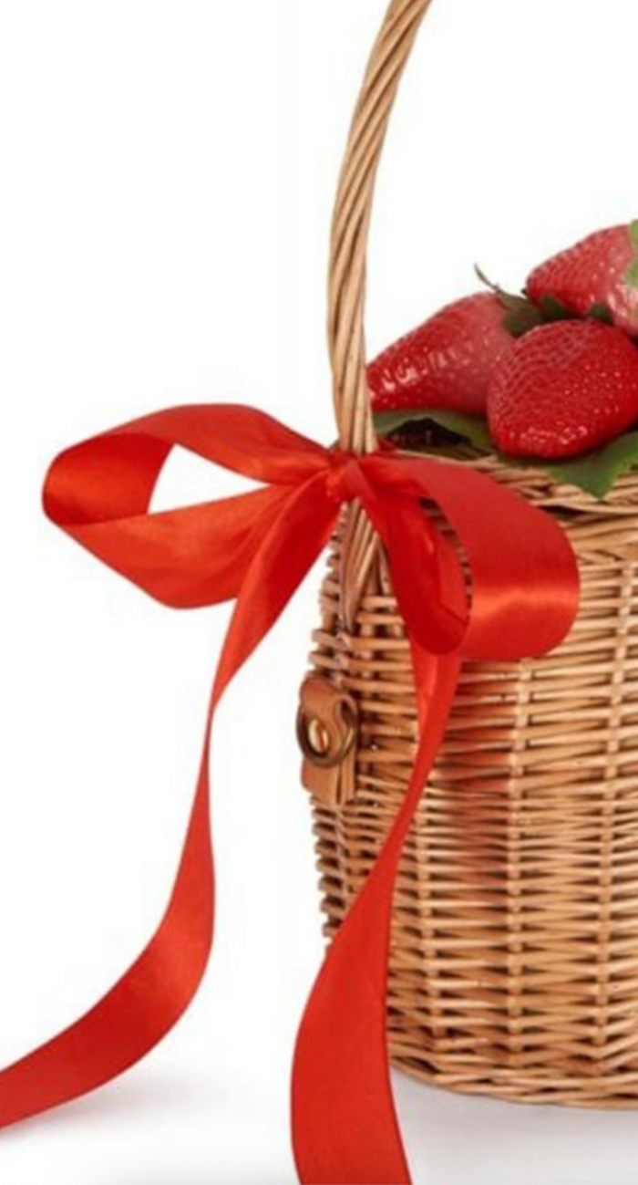 Korbtasche Dina Strawberry Basket, Natur
