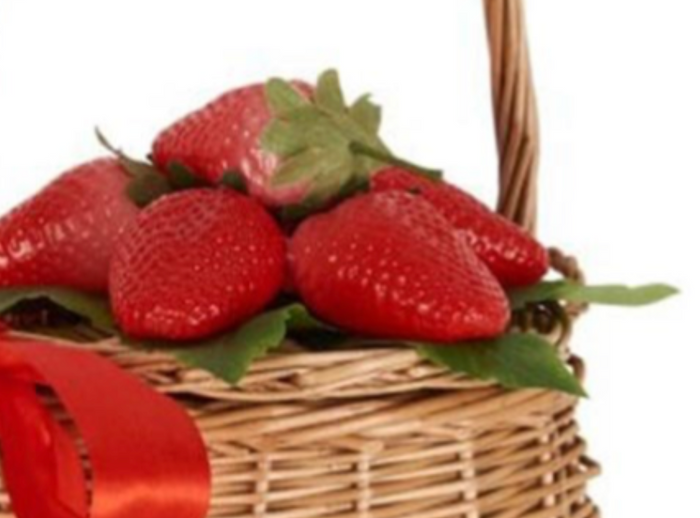 Korbtasche Dina Strawberry Basket, Natur