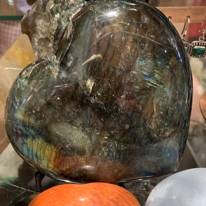 Labradorite Heart