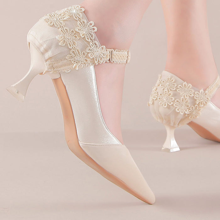 Lace High Heels Shoe Straps