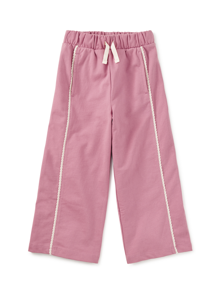Lace Trim Track Pants