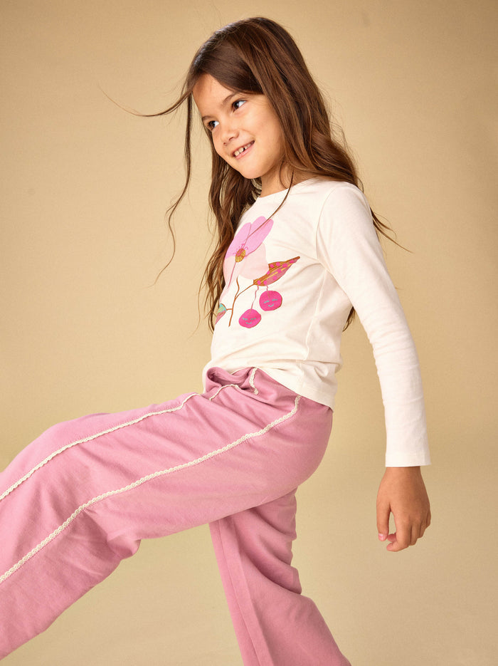 Lace Trim Track Pants