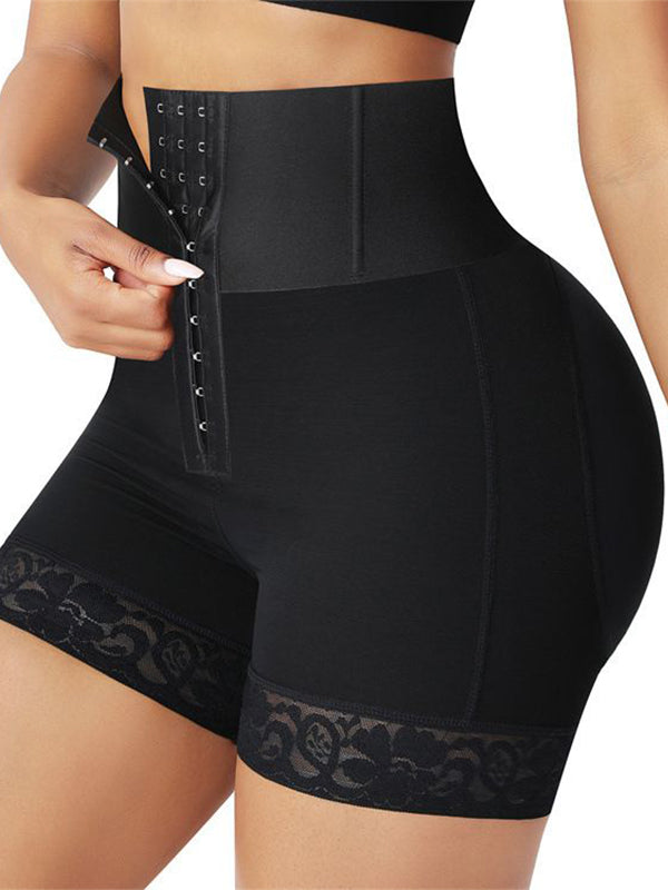 Lace Zipper Push Up Design Corset Shapewear