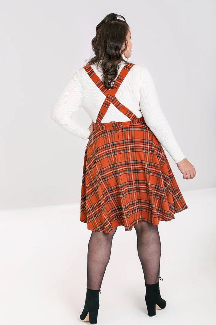 Latzrock Tawny, Braun, Plus Size