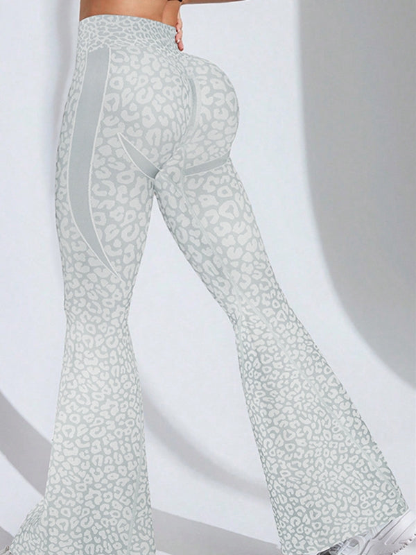 Leopard Print Flare Leggings