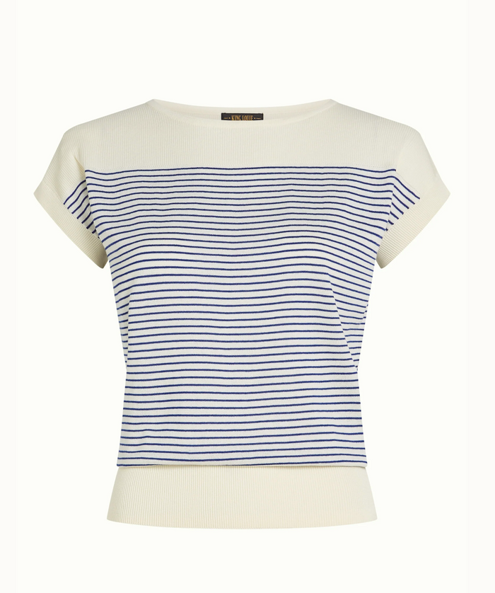 Lina Top D'Oleron, Navy-Ivory