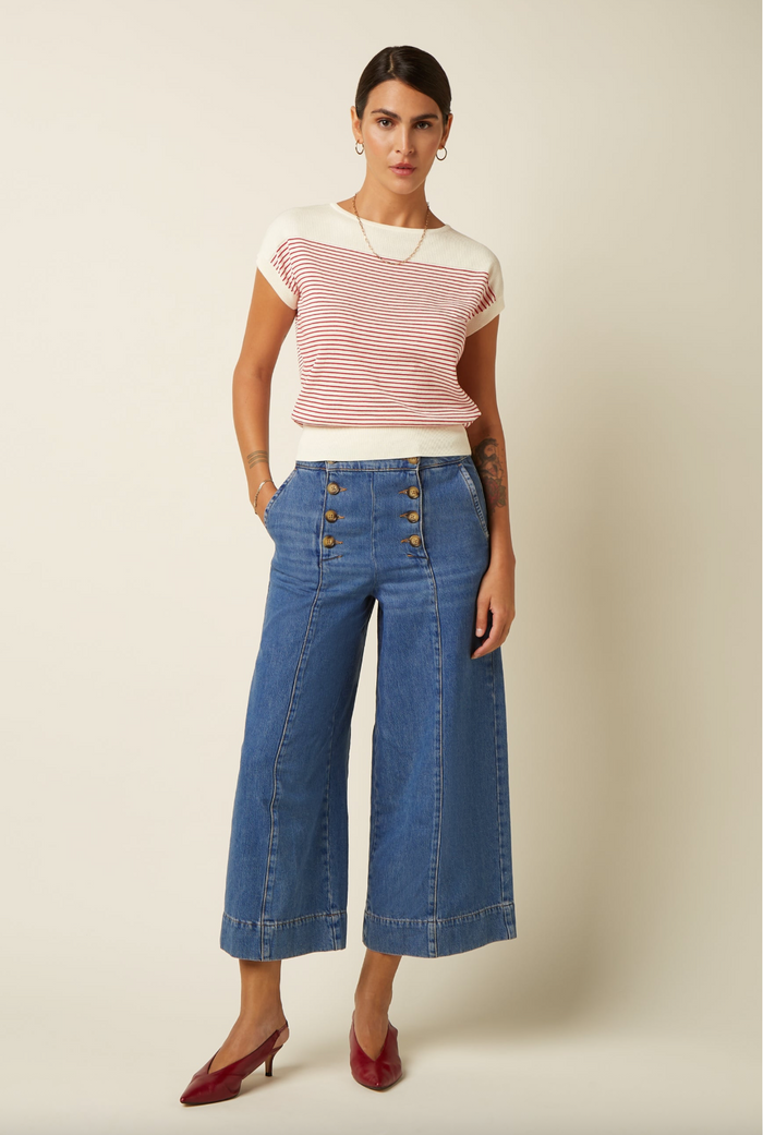 Lina Top D'Oleron, Rot-Ivory