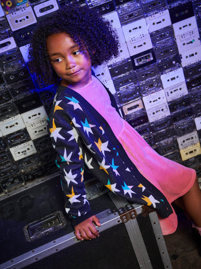 Long Iconic Stars Cardigan