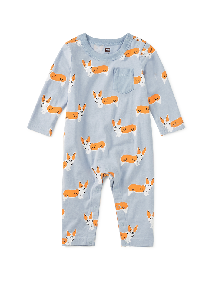 Long Sleeve Pocket Baby Romper