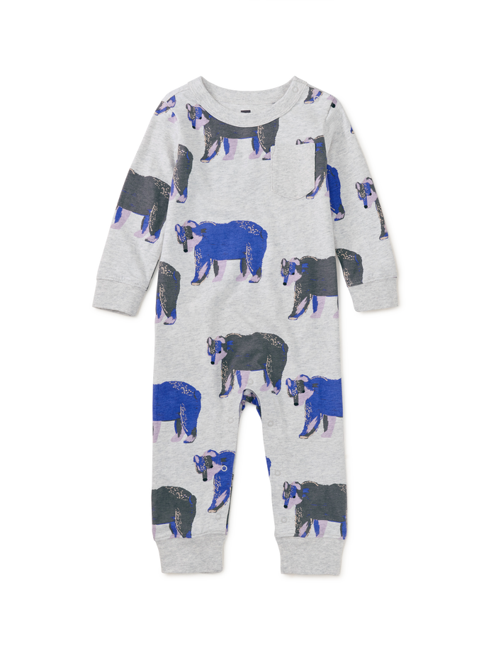 Long Sleeve Pocket Baby Romper
