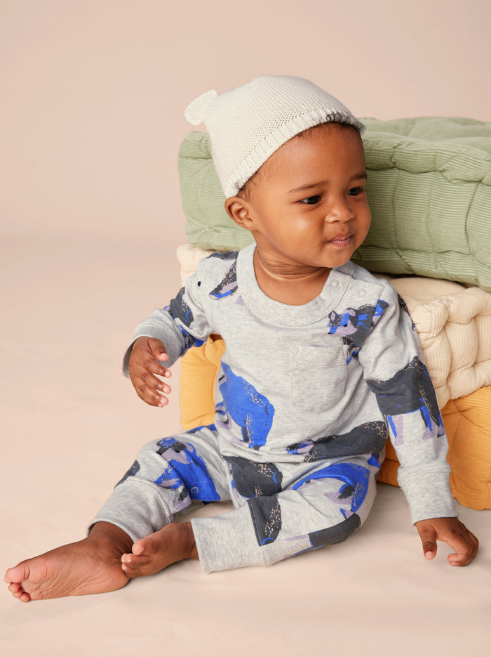 Long Sleeve Pocket Baby Romper