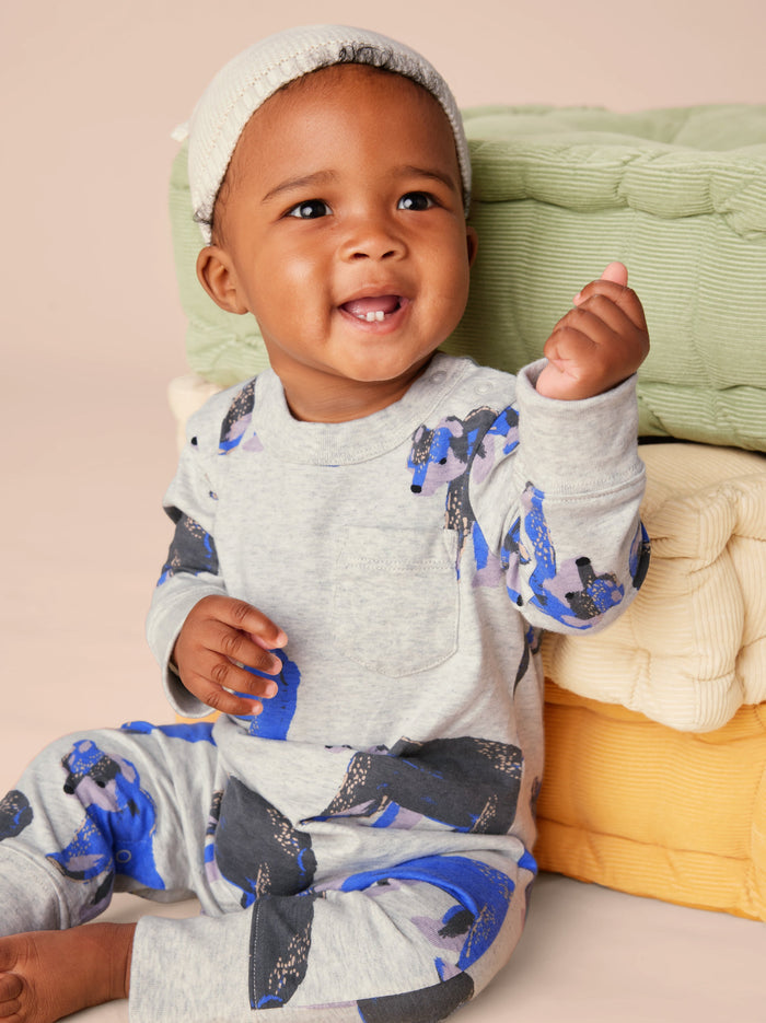 Long Sleeve Pocket Baby Romper