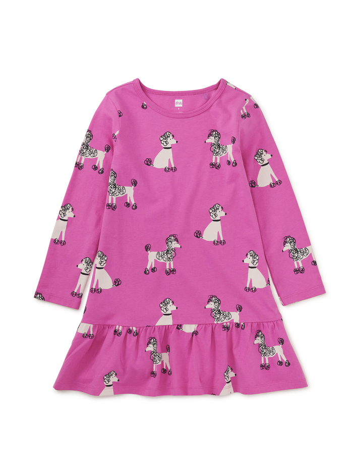 Long Sleeve Ruffle Hem Dress